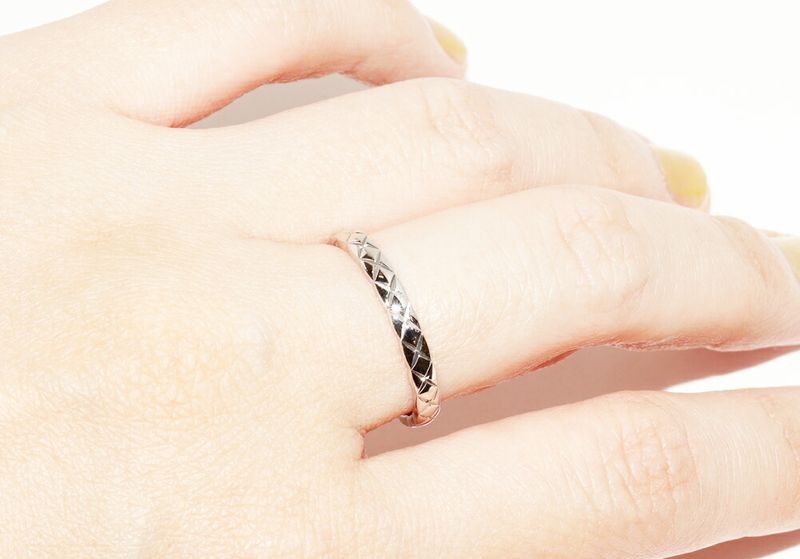 Chanel Pt950 Coco Crush Wedding Ring Width 28mm (011in) J11117