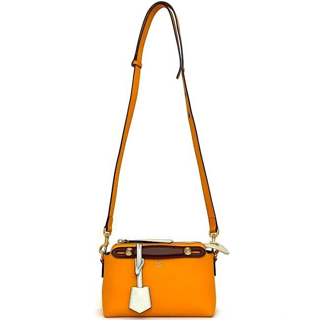 Fendi 2way Bag Bytheway Small Orange White