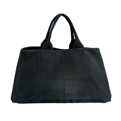 Prada Ibg 642 L-Size Canapa GM Tote Bag Black