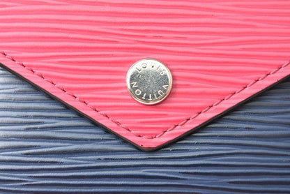 Louis Vuitton Wallet Trifold Portefeuille Victorine Epi Andigo Blue M62204