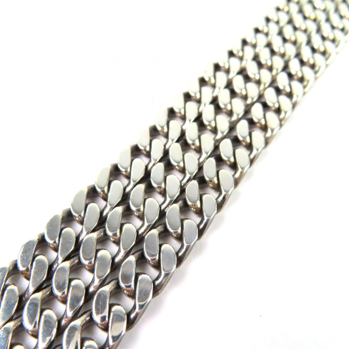 Gucci Ghost Skull GG Pattern Triple Chain Bracelet Silver — view 4