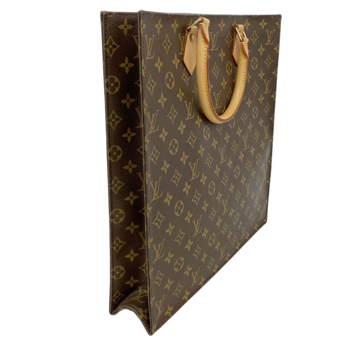 Louis Vuitton Tote Monogram Sac Plat Brown — view 2