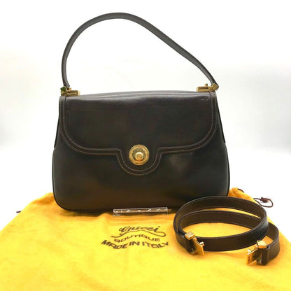 Gucci Vintage 2-Way Bag Brown