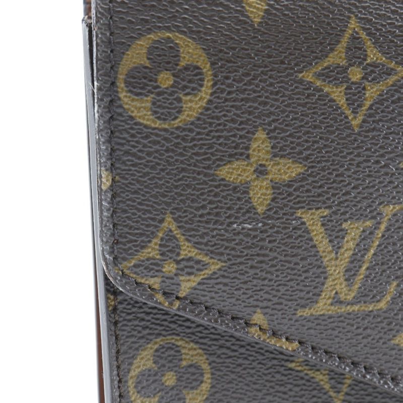 Louis Vuitton Concorde M51190 Monogram Canvas Brown Mi8901 Ladies Handbag