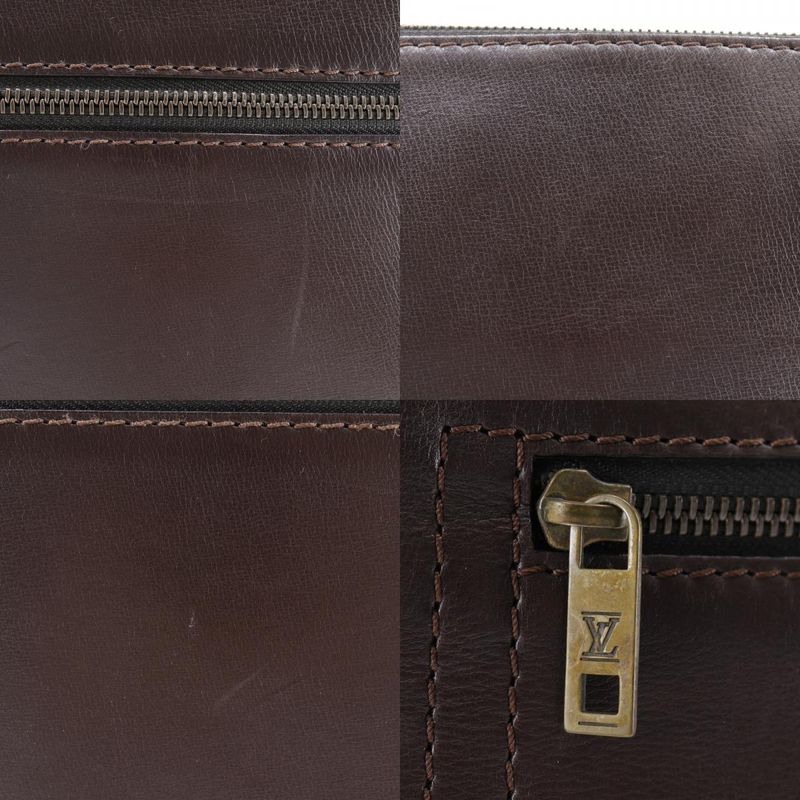 Louis Vuitton Sac Pla Utah M92073 Calf Cafe Brown Lm0024 Men's Shoulder Bag