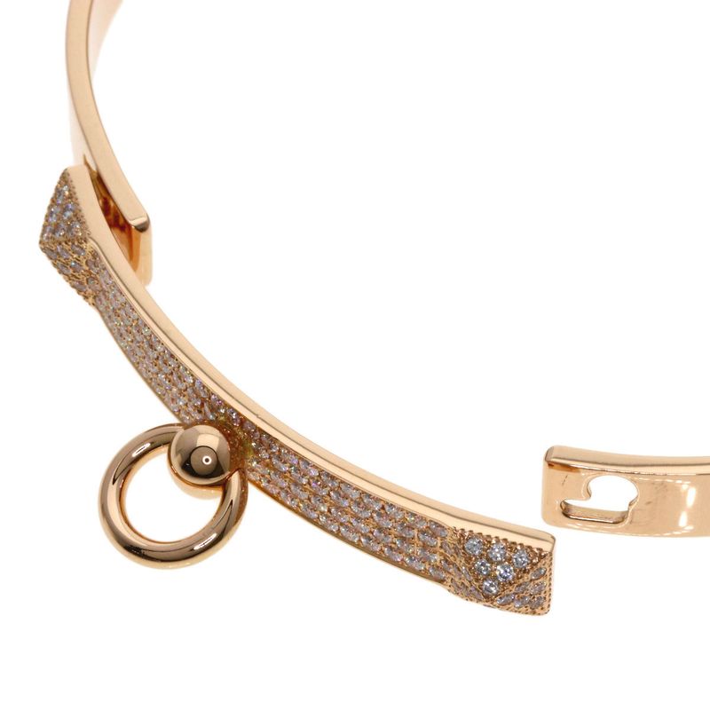 Hermes Collier De Cyan Diamond ST Bracelet 18K Pink Gold Ladies