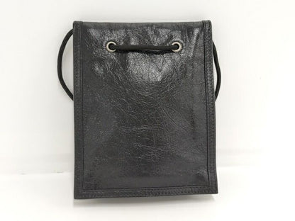 Balenciaga Explorer Shoulder Bag Leather Black 532298