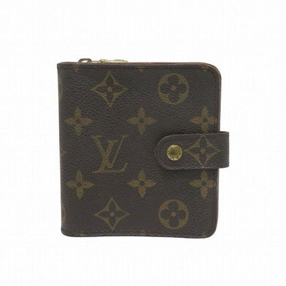 Louis Vuitton Monogram Compact Zip M61667 Bifold Wallet Unisex