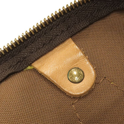 Louis Vuitton Handbag Speedy 30 Monogram Canvas Monogram Gold Hardware Brown