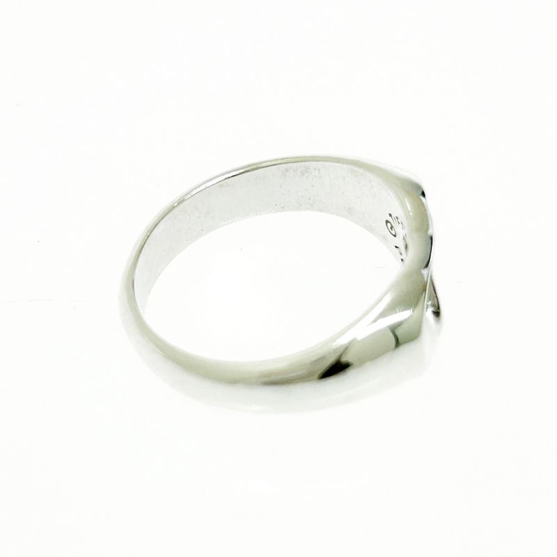 Tiffany & Co Silver Open Heart Ring 3.4g 925 Engraved 464295 Ring