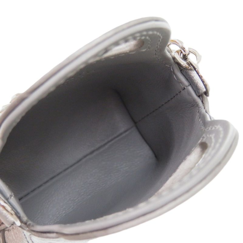 Tiffany & Co Return To Tiffany & Co Tote Leather Silver Micro Tote 0059 Tiffany
