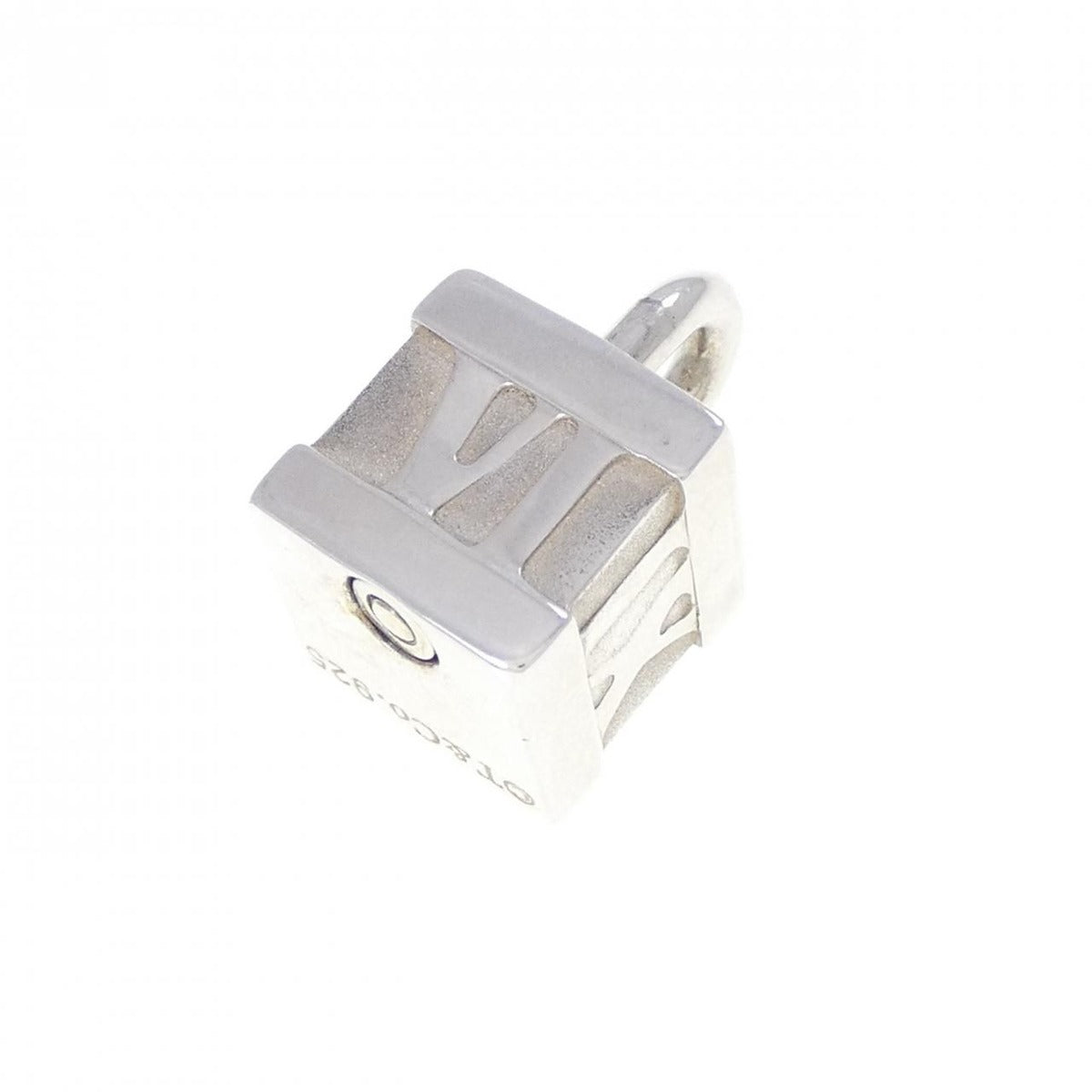 Tiffany & Co Atlas Cublock Charm Pendant — view 2