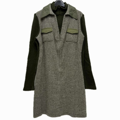 Fendi Dress W Pockets Zip Up Tweed Gray