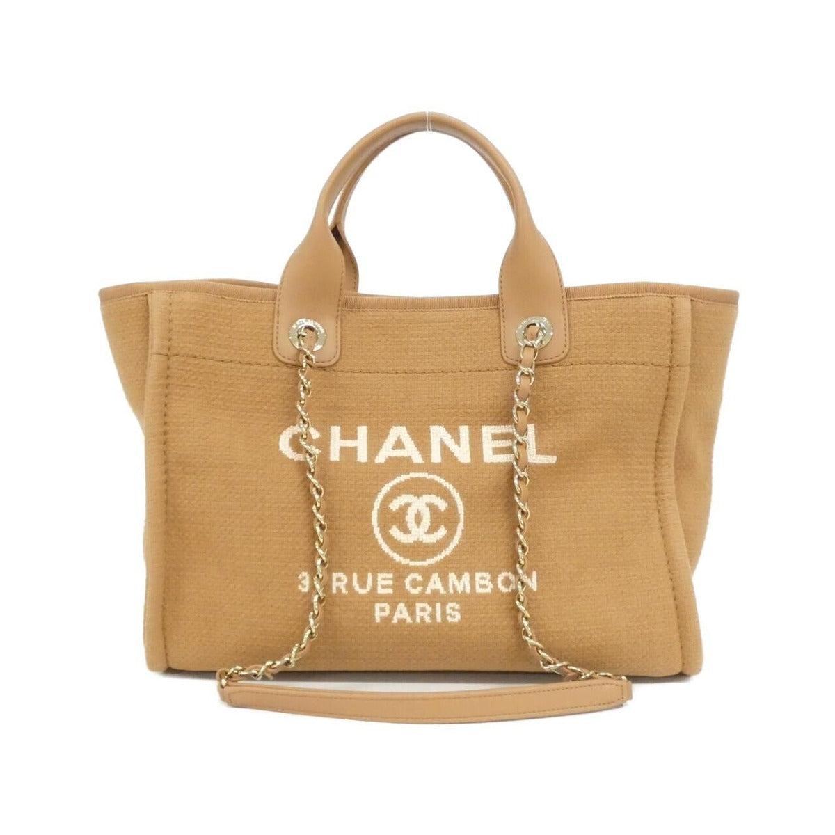 Chanel Deauville Handbag Brown