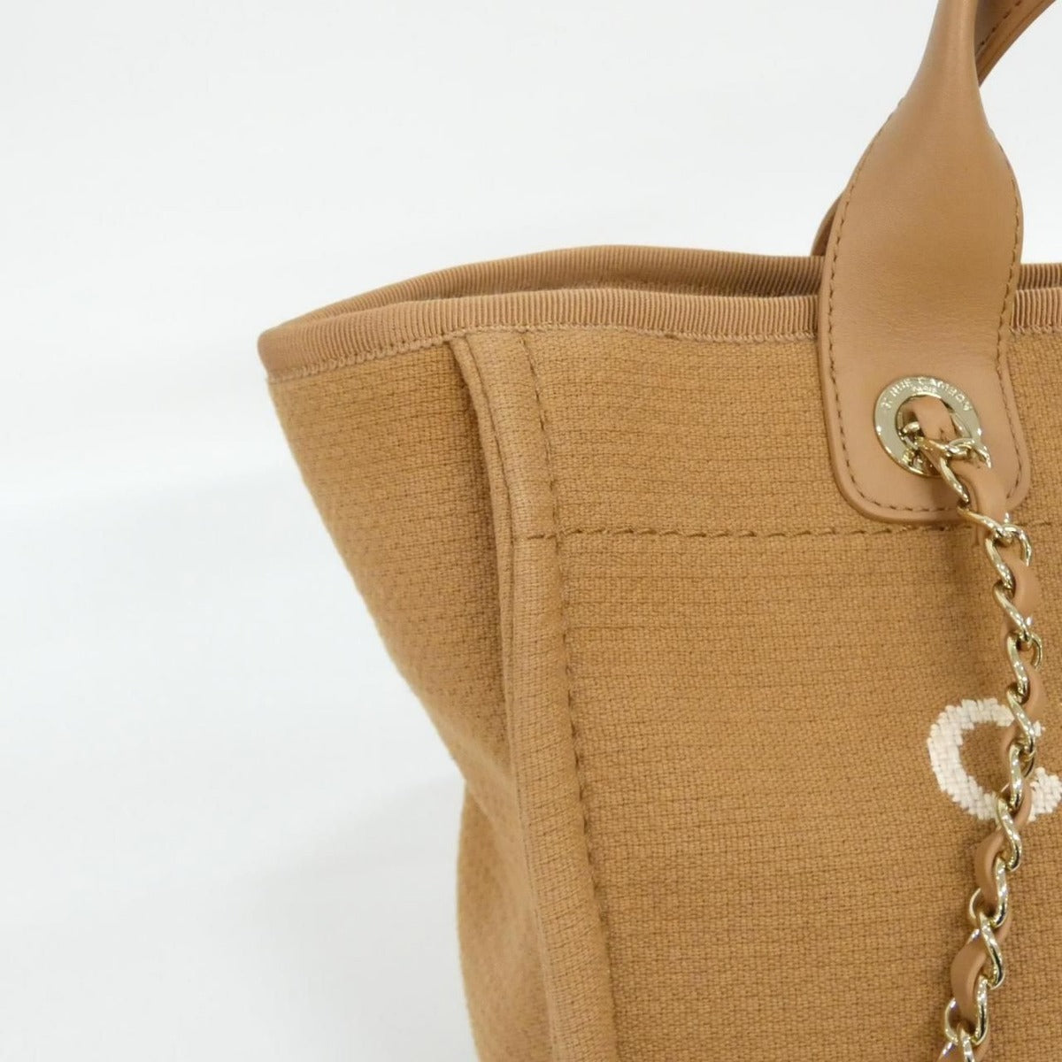 Chanel Deauville Handbag Brown — view 4