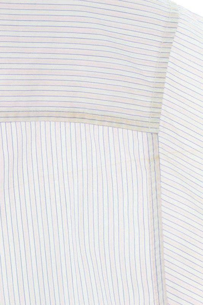 Dior 22AW 243c551a5658 Logo Embroidered Striped Long Sleeve Shirt Men 39