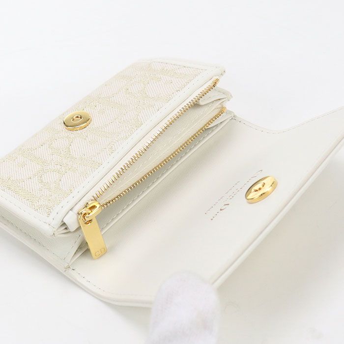 DIOR Glycine Wallet 30 Montaigne S2300 UNRG M01E Coin Purse Jacquard Women's