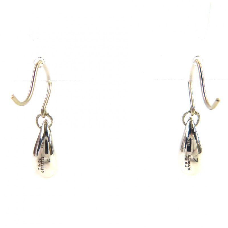 Tiffany & Co Elsa Peretti Teardrop Earrings Accessory Sv925 Hooks for Both Ears