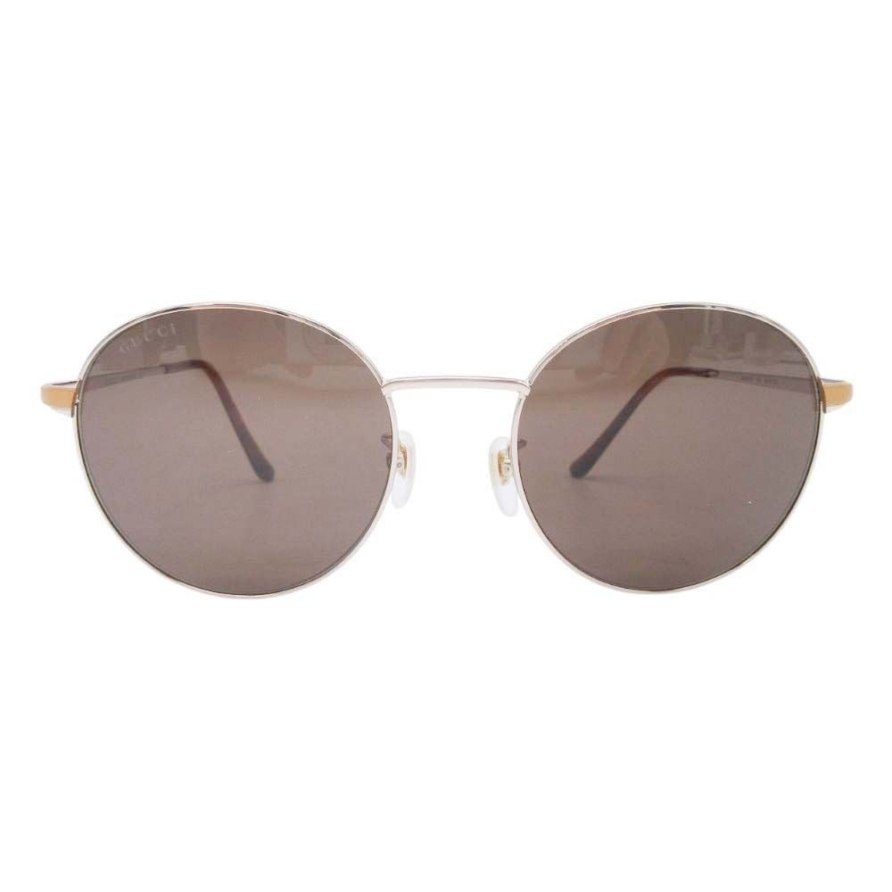 Gucci Boston Sunglasses Eyewear Brown Smoke Metal Frame 55