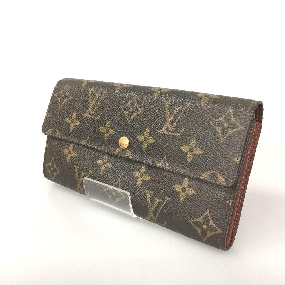 Louis Vuitton Monogram Pochette Portomone Credit Wallet Button Damaged M61726