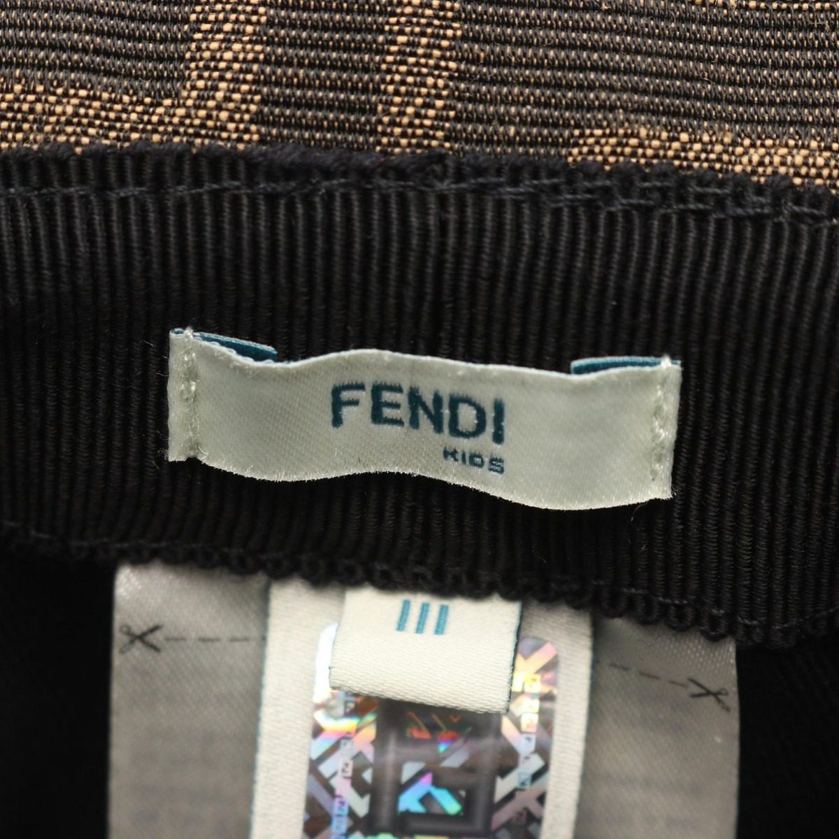 Fendi Hat Zucca Bucket Kids Beige Hat — view 4