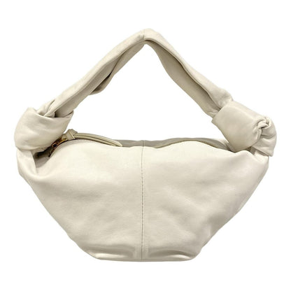 Bottega Veneta Handbag Double Knot White Leather