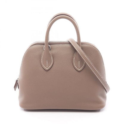 Hermes Handbag Bolide Mini Etoupe Leather