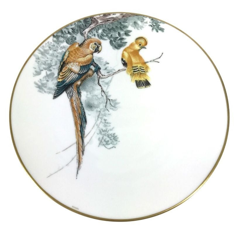 Hermes Plate Equator Sketch 27 cm Bird Pottery White