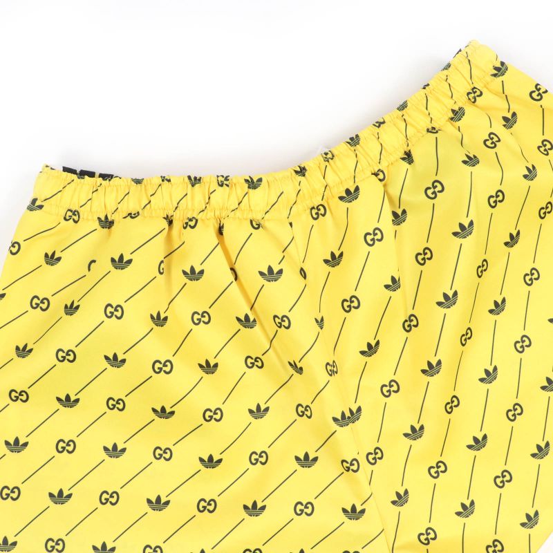 Gucci×adidas 693439 Interlocking G Shorts Yellow M Ladies