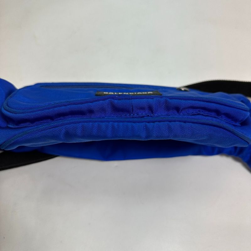 Balenciaga Body Bag Logo Explorer 482389 Nylon Blue