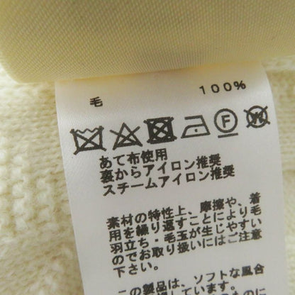 Hermes 23AW 3h2617d4 Wool H Motif Crewneck Long Sleeve Knit Pullover Ivory 34