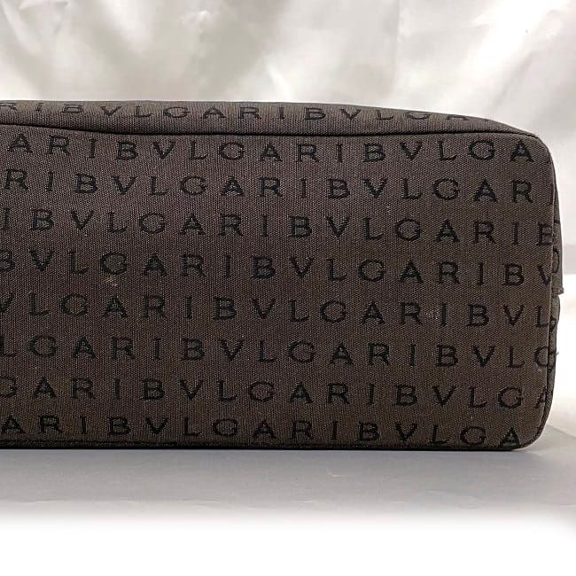 Bulgari Tote Bag Lolita Brown Logomania Light Canvas