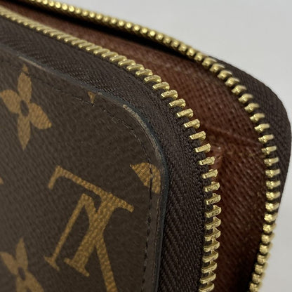 Louis Vuitton Long Wallet Monogram Zippy Wallet M42616 Brown Men Women Unisex