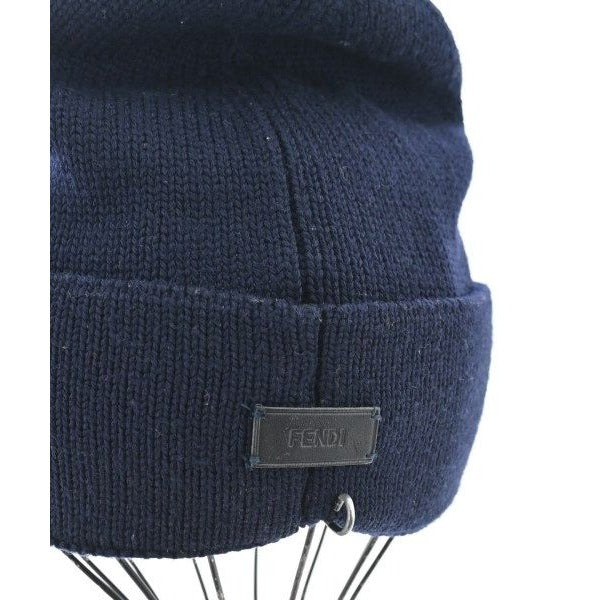 Fendi Knit Cap Beanie Navy Blue — view 4