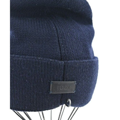 Fendi Knit Cap Beanie Navy Blue — view 4