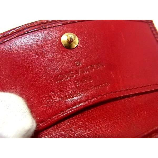 Louis Vuitton Coin Case Porte Monnaie Sample Castilian Red Epi — view 2