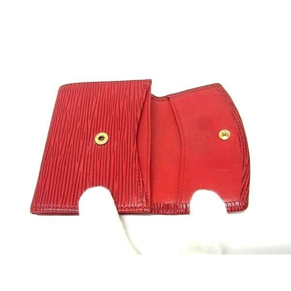 Louis Vuitton Coin Case Porte Monnaie Sample Castilian Red Epi — view 4