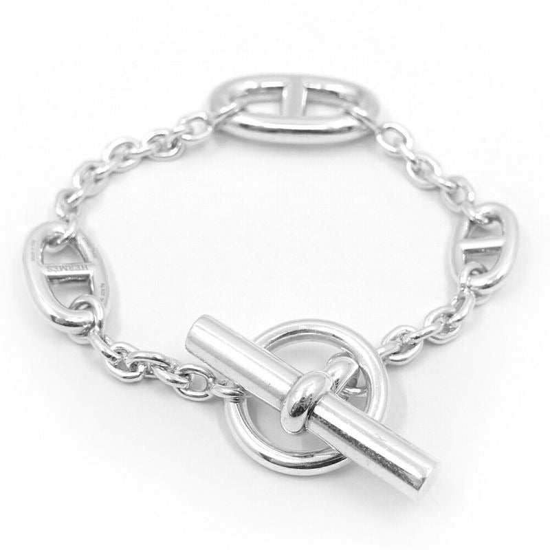 Hermes Bracelet Chaine D'ancre Farande AG 925 SV Silver Jewelry