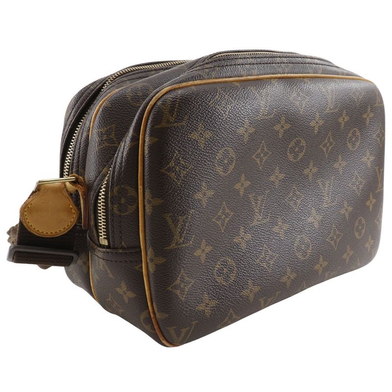 Louis Vuitton Reporter PM M45254 Monogram Canvas Brown Sp0023 Ladies Shoulder