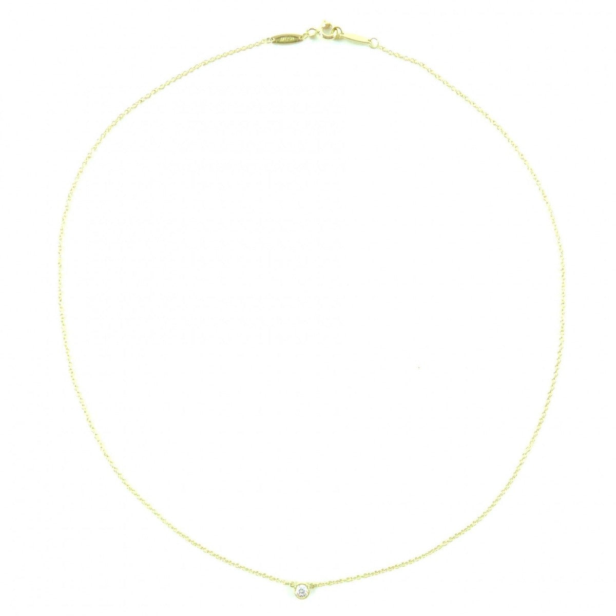 Tiffany & Co. Elsa Peretti By The Yard Necklace 18K YG Diamond 0.05ct — view 4