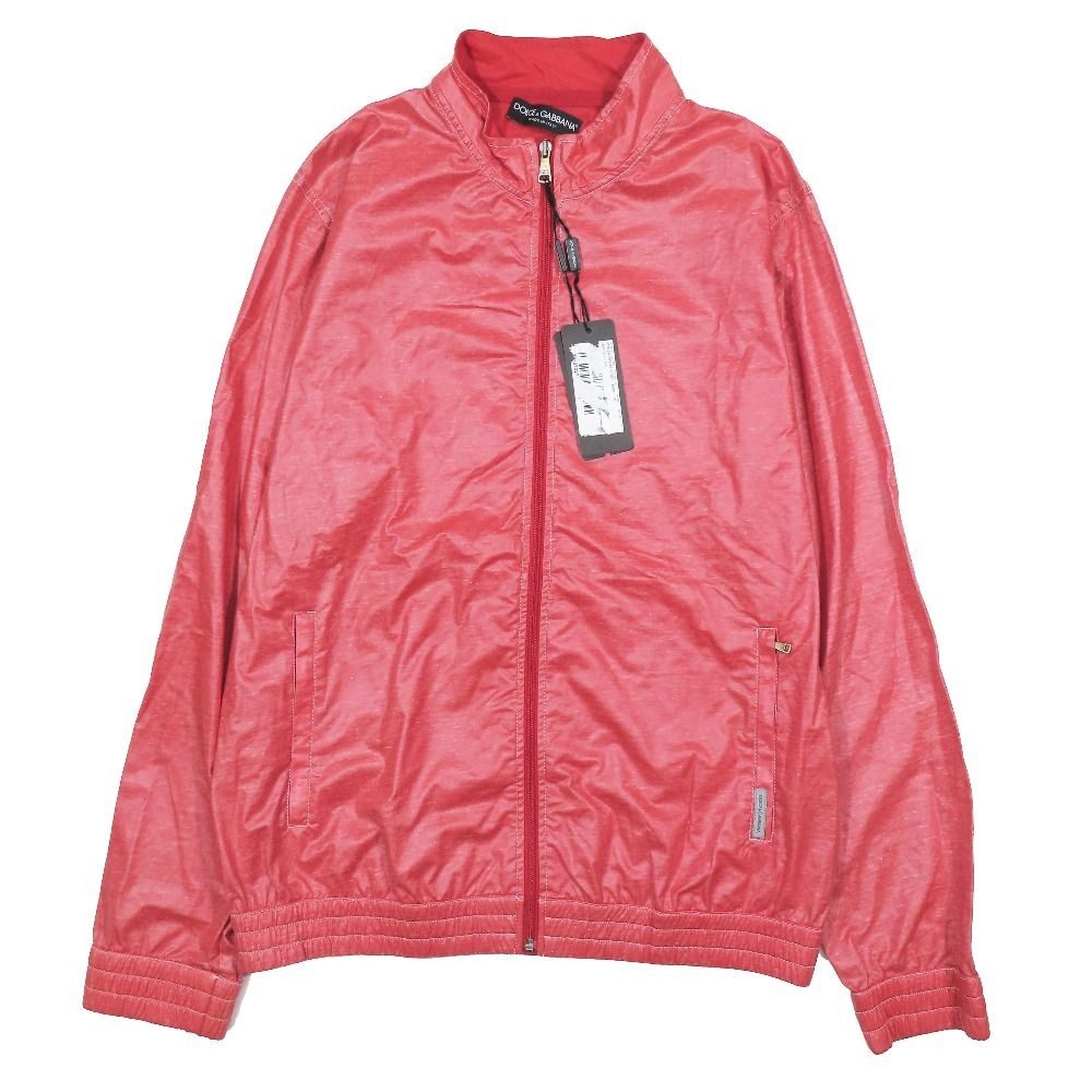 Dolce & Gabbana Giubbino Coating Zip Jacket Red 52 Large