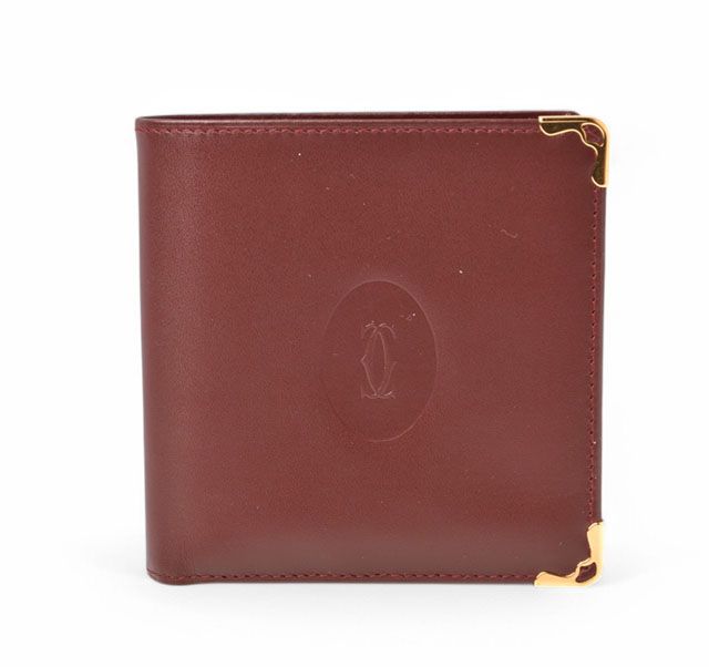 Cartier Fold Wallet Vintage Cartier Men's Wallet Must De Cartier Bordeaux