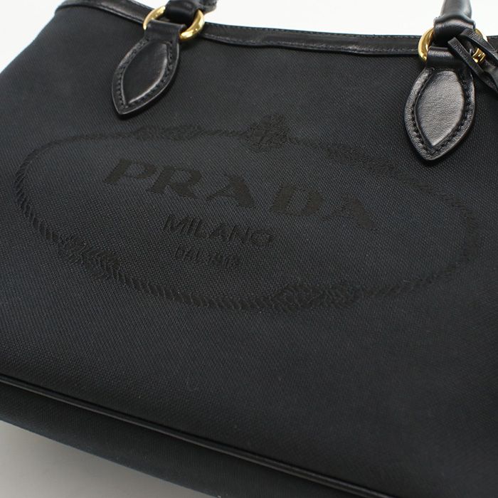 Prada 2WAY 1ba172 UCW F0002 Tote Bag Canvas Scuff Deuce