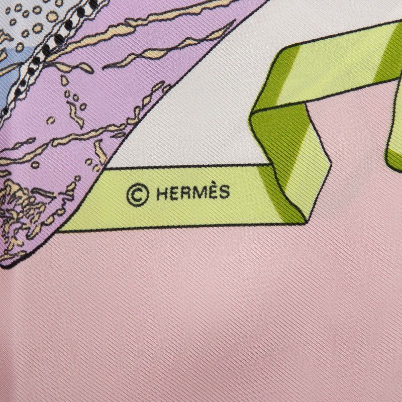 Hermes Hello Dolly Hello Dolly Doll Purple Pink Multicolor Silk Women Hermes