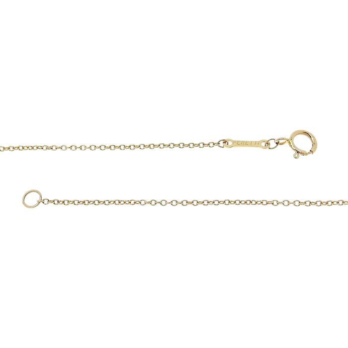 Tiffany & Co Infinity Cross Necklace 18K Yellow Gold 750 Yellow Gold 43cm