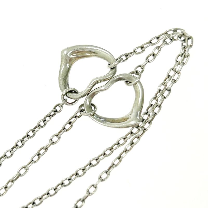 Tiffany & Co Tiffany & Co Silver Elsa Peretti Open Heart 3p Bracelet 1.9g