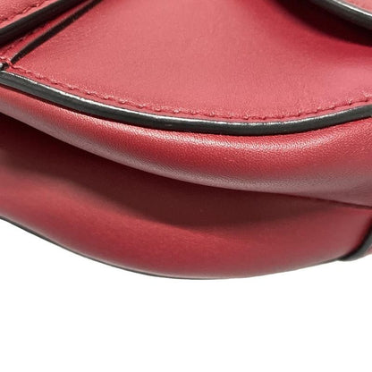 Dior/christian Dior Handbag Saddle Bag Red Leather