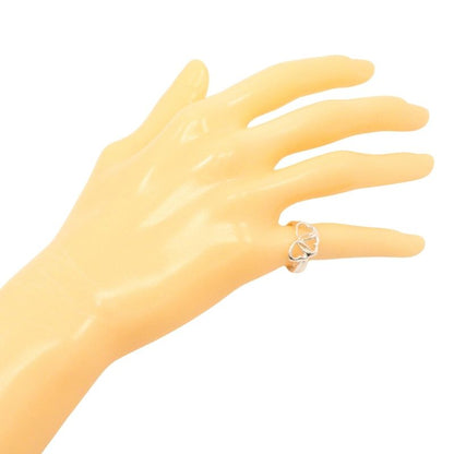 Tiffany & Co Triple Heart Silver 925 Size 10.5 Ladies' 2.8g Ring