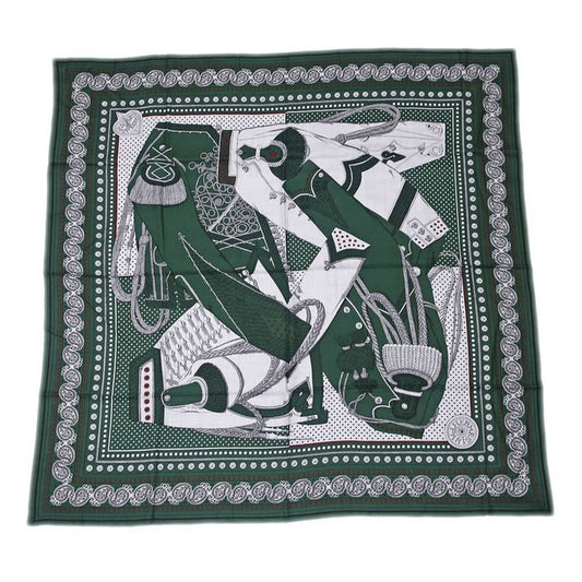 Hermes Carre 140 Scarf Zouaves Et Dragons Cashmere Silk Large Shawl
