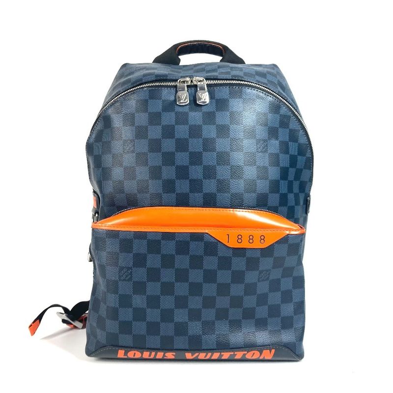 Louis Vuitton Backpack Sac Discovery Backpack N40157 Damier Cobalt Canvas Navy